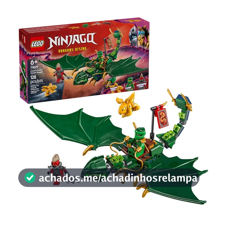 LEGO Ninjago Dragão Verde Florestal do Lloyd 71829 (128 Peças)