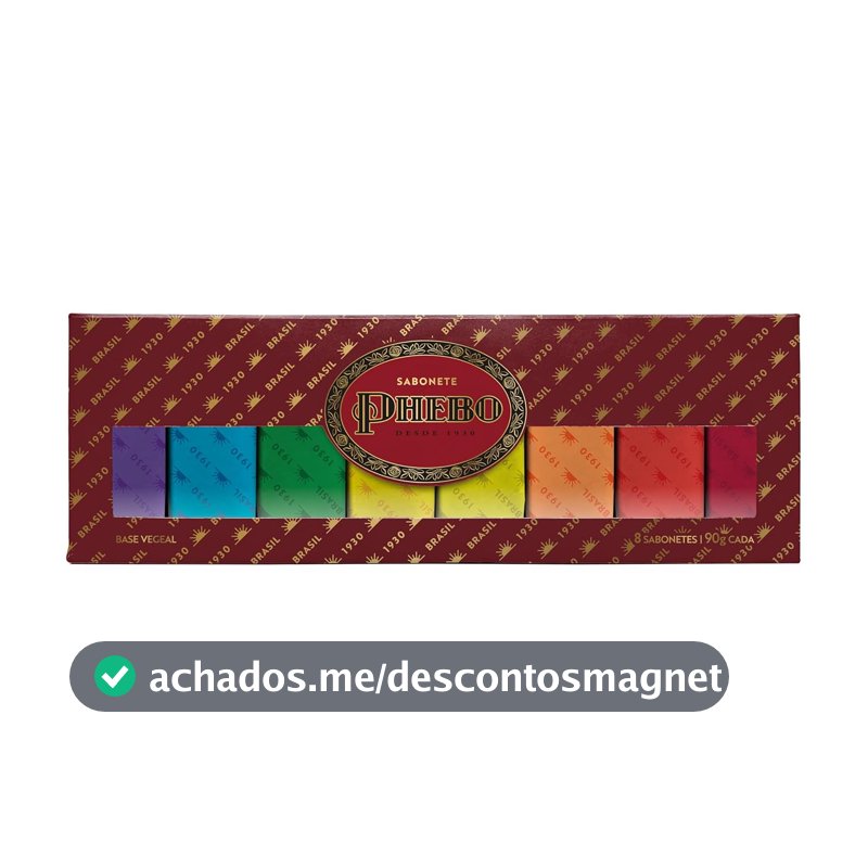 Phebo Caixa de Sabonetes, Vinho, 90g, 8 unidades