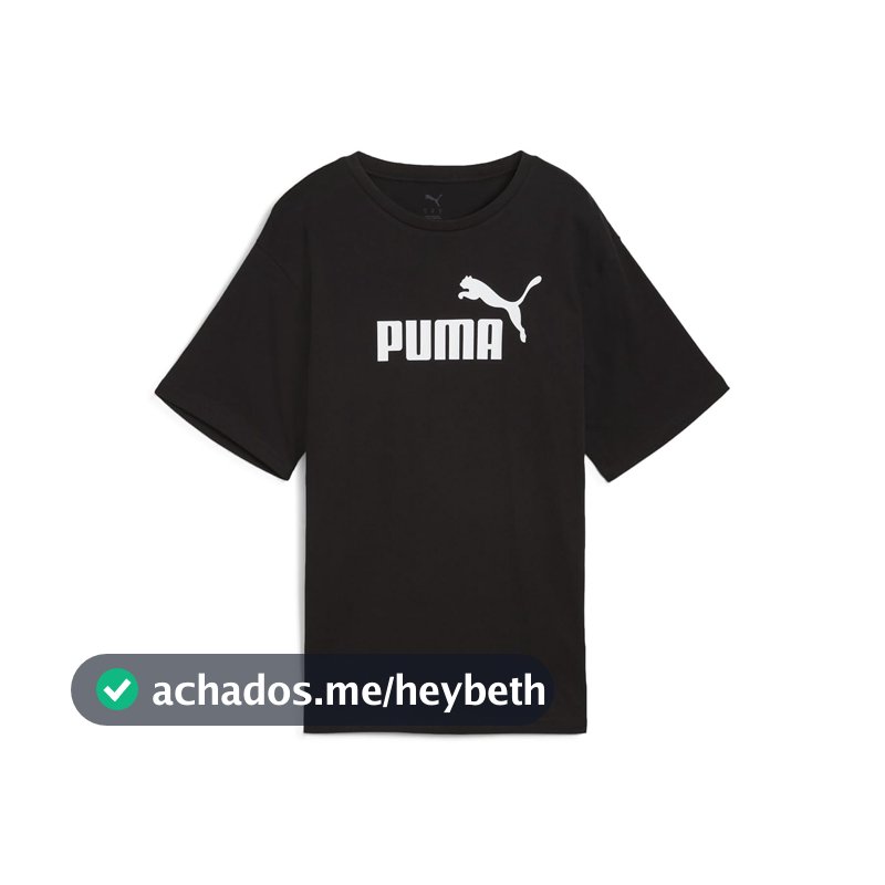 Camiseta Puma Essentials No. 1 Logo Relaxed Feminina