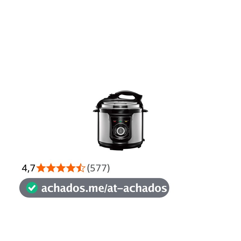 Panela de Pressão Elétrica Elgin 4 Litros Segura e Prática 840W 220V
