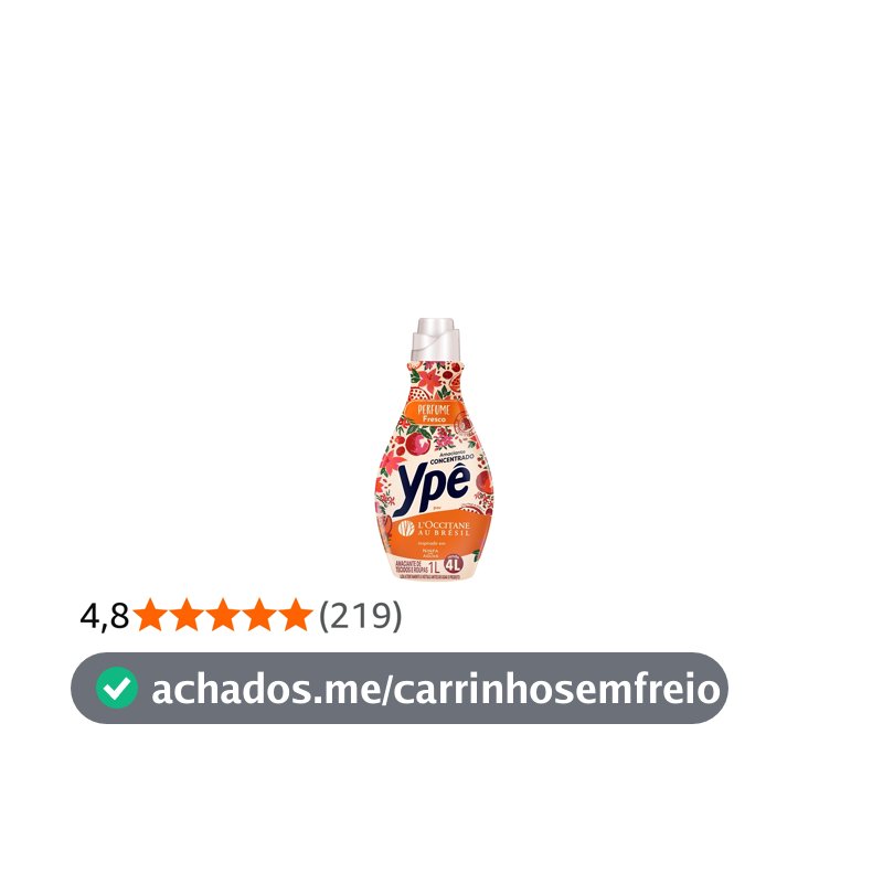 Ypê Amaciante Concentrado, L'OCCITANE au Brésil, Ninfa das Águas, 1L