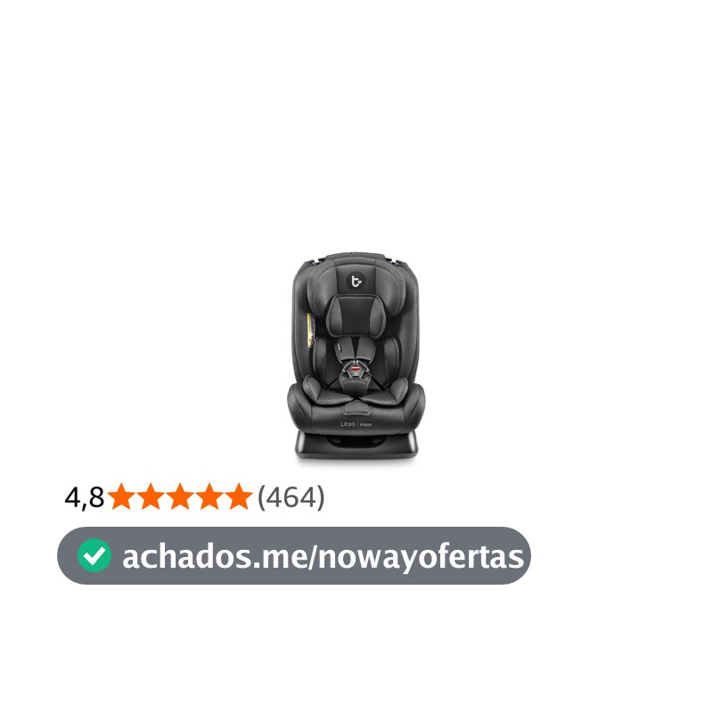 Cadeira Para Auto 0-36 Kg Mass Preta Litet - BB456