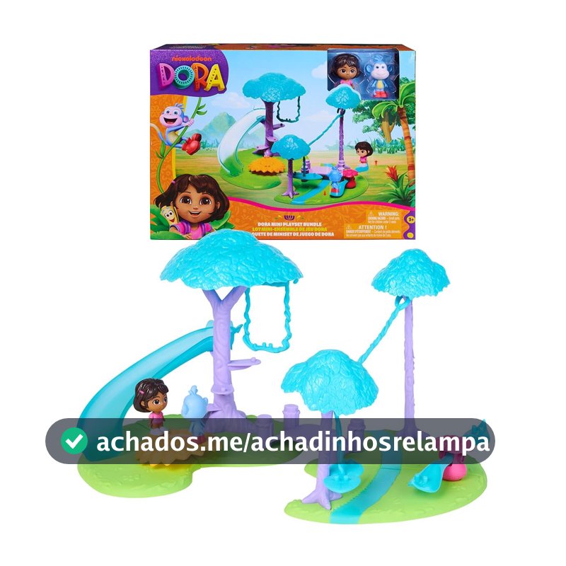 Sunny, Conjunto de Mini Playsets, Ar Livre da Dora Aventureira e Acessórios