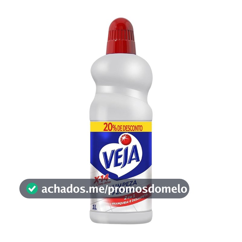 Veja Limpador para Limpeza Pesada Cloro Ativo 2 em 1 - 1L