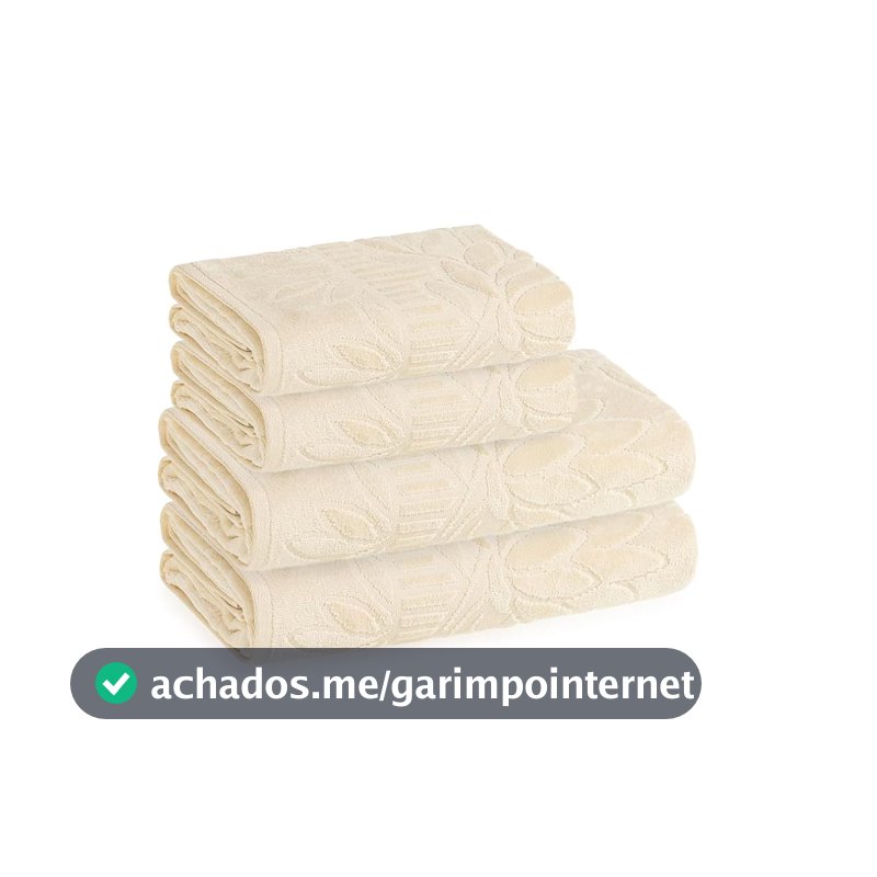 Karsten Jogo Banho Lotus Vanilla 100% Algodão 4 peças
