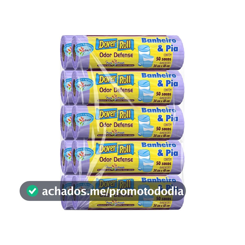 Dover-Roll odor defense banheiro & pia - pacote com 10 rolos
