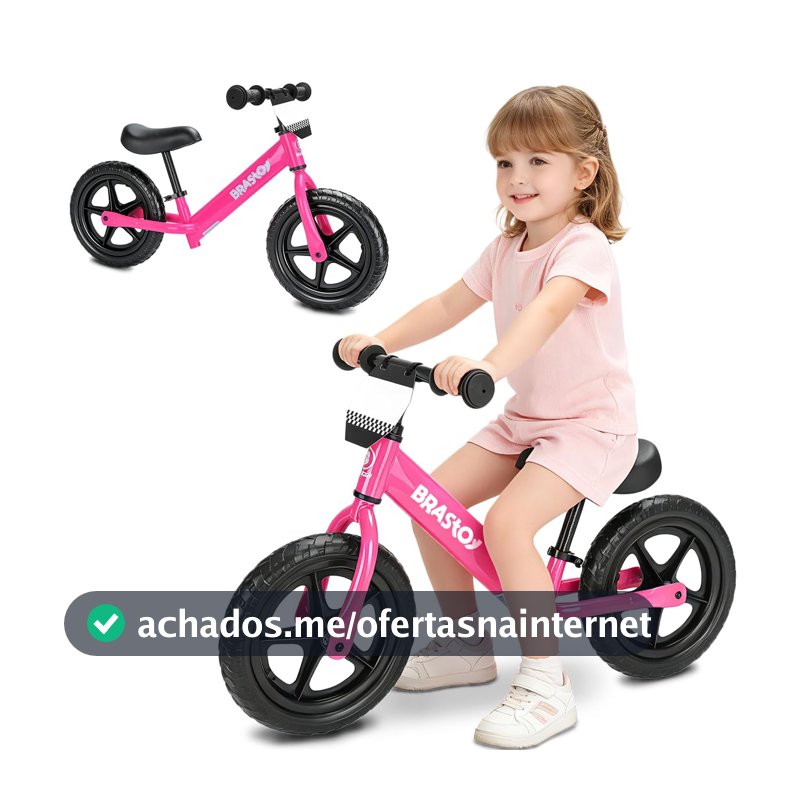 Bicicleta de Equilíbrio Infantil com Assento e Guidão Ajustáveis