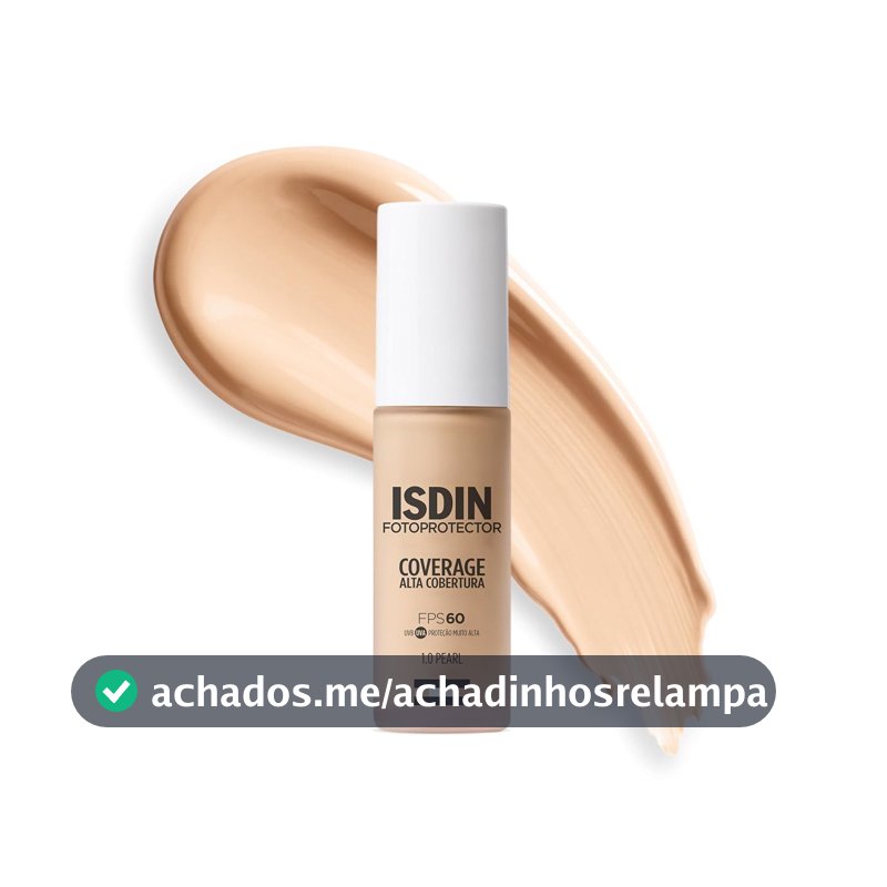 ISDIN Protetor Solar Facial de Alta Cobertura COVERAGE 1.0 PEARL FPS 60 30g