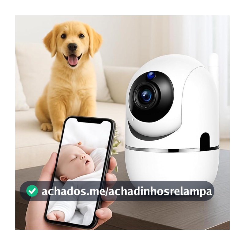 Câmera Baba Eletronica Wi-Fi de Segurança e Monitoramento com áudio