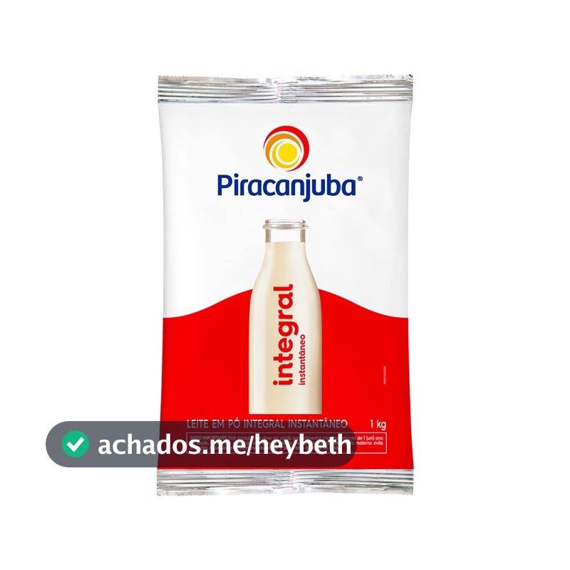 Piracanjuba Leite Em Pó Integral Instantâneo 1Kg