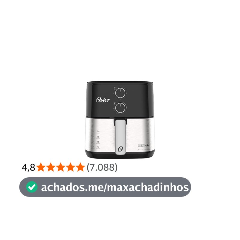 Fritadeira Sem Óleo Oster 127V - OFRT520, PRETO