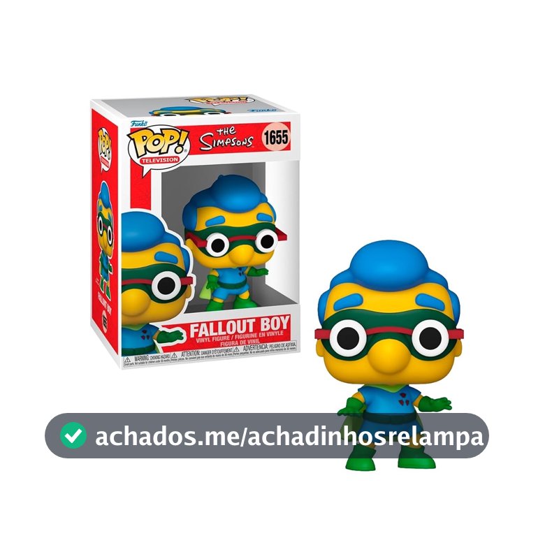Candide, Boneco, Funko POP! Milhouse como Fallout Boy, Os Simpsons - 10 cm