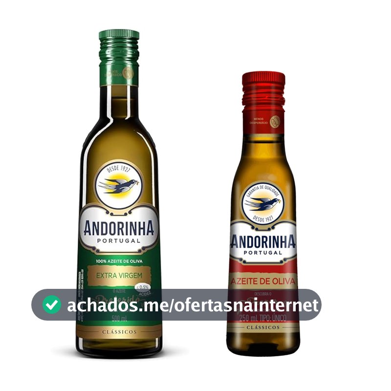 Kit Azeite Andorinha Extra Virgem 500ml + Tipo Único 250ml