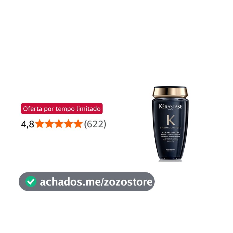 Shampoo Hidratante Regenerador Kérastase Chronologiste Bain Régénérant, 250ml