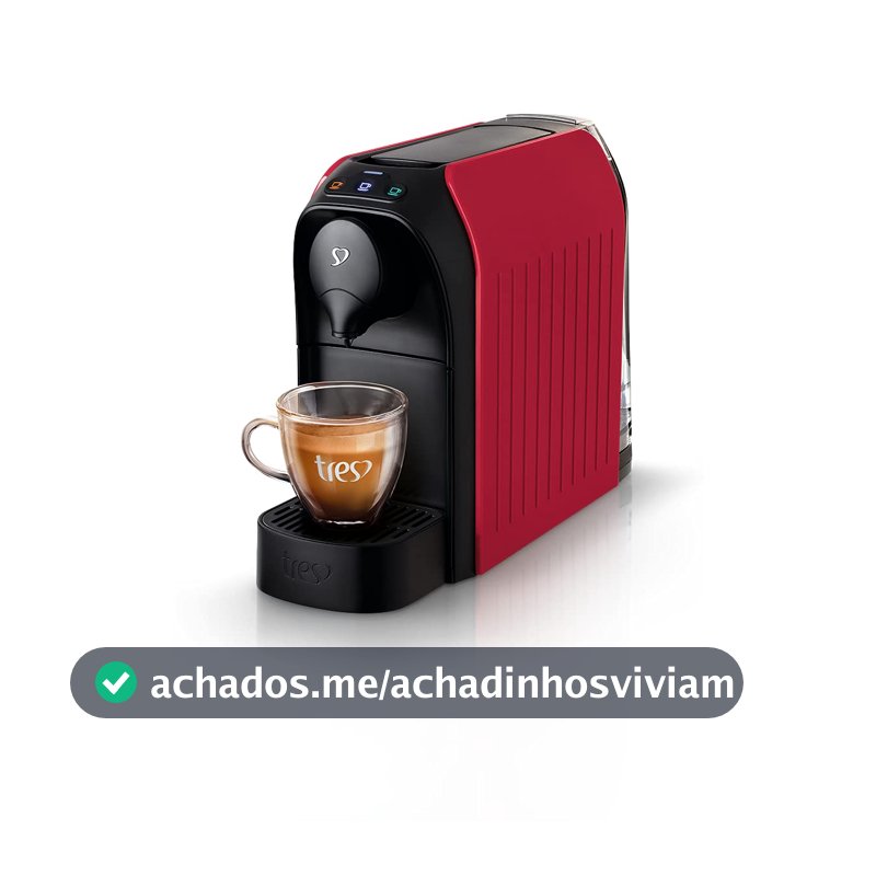 3 Corações TRES Cafeteira Espresso e Multibebida Passione Vermelha - 220V