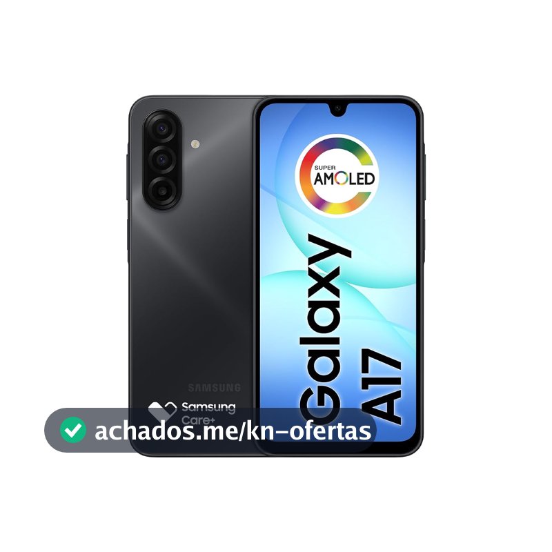 Celular Samsung Galaxy A17, 128GB, 4GB, 50MP Tela 6.7", IP54 - Preto