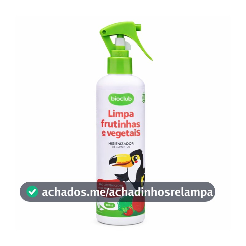 Limpa frutas e vegetais - Sem cloro para bebê e família, Higienizador de alimentos natural, Remove Agrotóxico de Frutas Legumes e Verduras – Fórmula Vegana e Natural