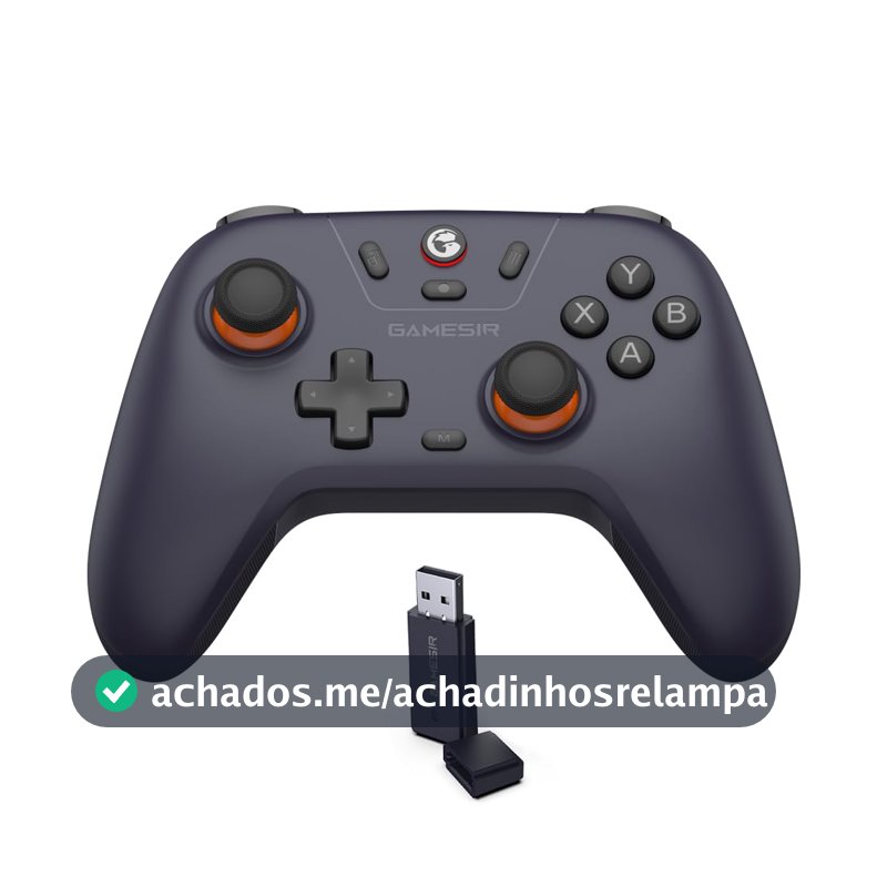 GameSir Nova Lite Controle Bluetooth e Sem Fio 2.4G para PC Windows, Celular Android iPhone, Nintendo Switch e Steam Deck, Gamepad com Hall Effect Anti-Drift, Turbo, Vibração, Dongle USB（roxo escuro)