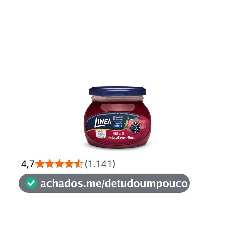 Linea Geleia de Frutas Vermelhas 230g