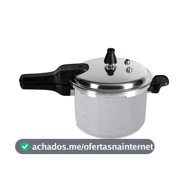 Brinox - Panela de Pressão Ceramic Life Super com Fundo de Indução 4,2L - Cinza