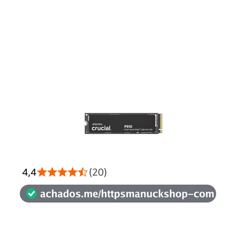 Crucial P510 2TB SSD G9 TLC NAND PCIE GEN 5 X4 NVME M.2 2280 Estado sólido interno D