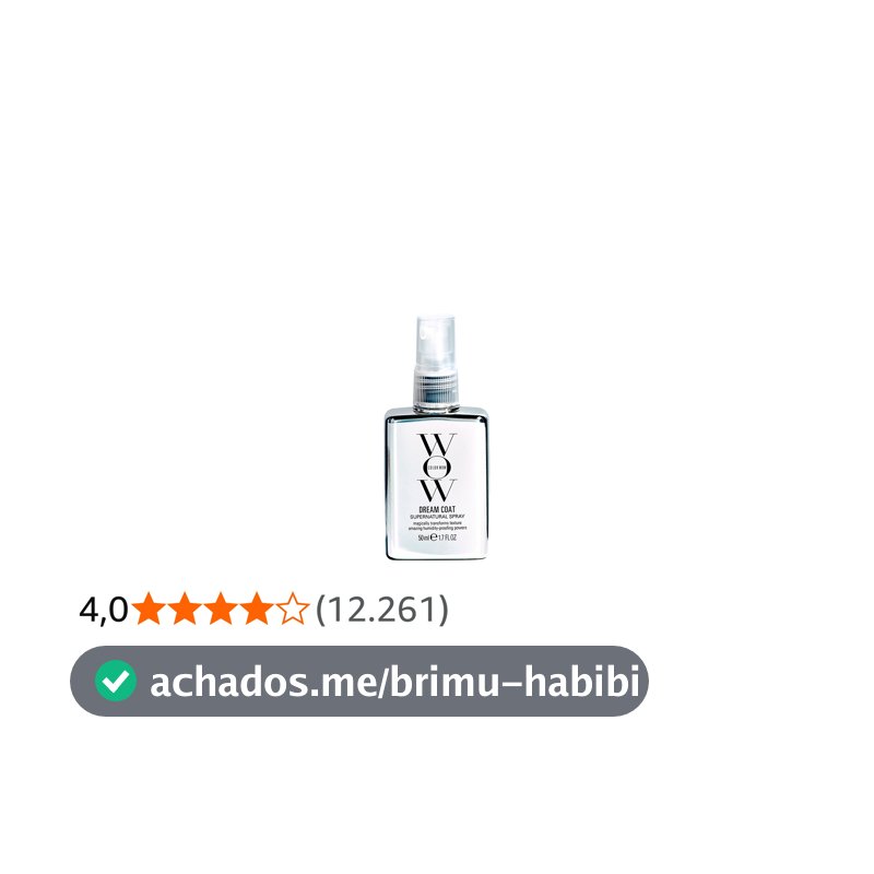 Color Wow Dream Coat, Spray Anti-Frizz, Brilho Espelhado Anti-Umidade, 50ml