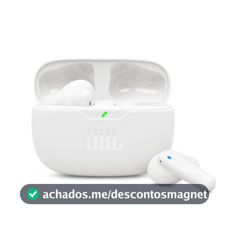 JBL, Fone de Ouvido, Wave Beam 2, Bluetooth, Intra Auricular, Sem Fio, Resistente à Água e Poeira - Branco