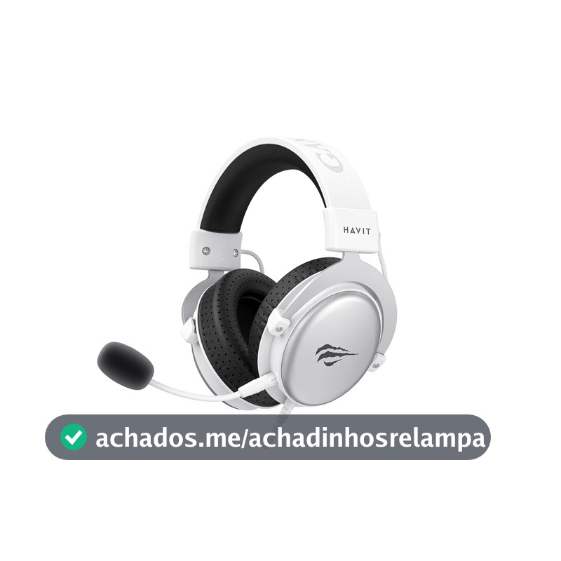 Fone De Ouvido Gamer Headset Havit H2015D Pc/Xbox/Ps4/Ps5 (Branco)