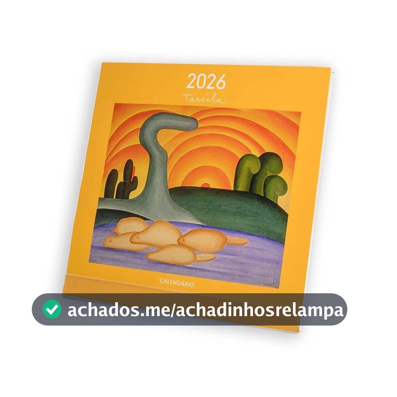 CALENDÁRIO 2026 TARSILA DO AMARAL MESA TECA PAPELARIA