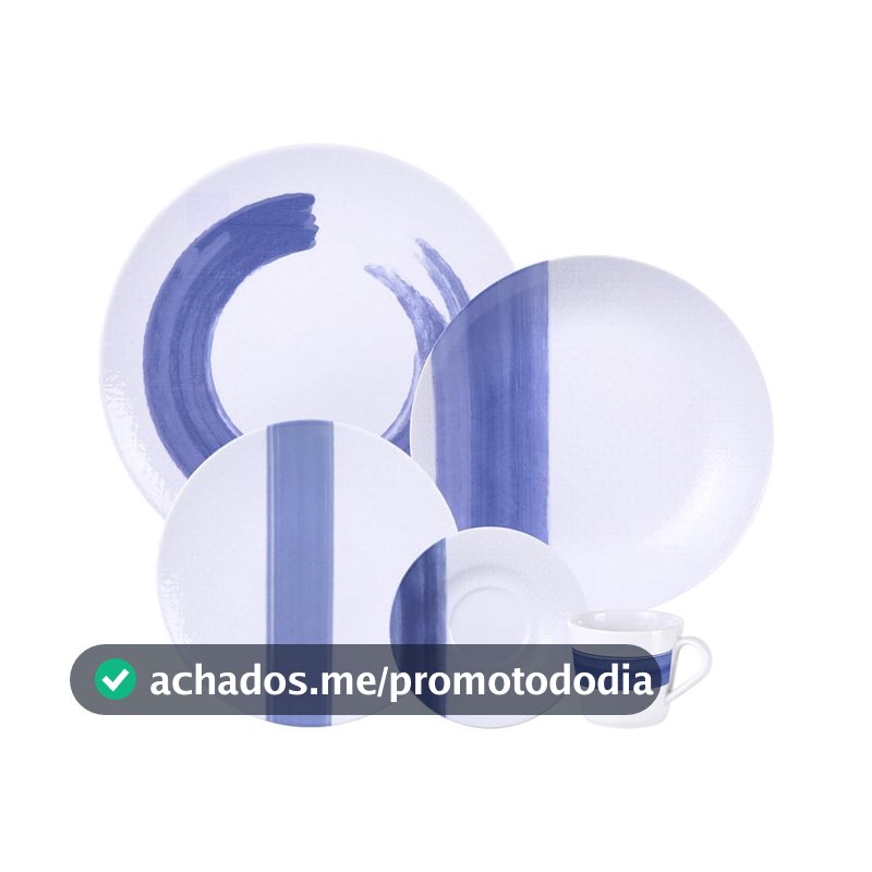 Aparelho de Jantar Tramontina Soho em Porcelana Decorada 20 Peças
