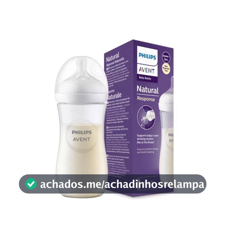 Mamadeira Philips Avent Pétala 3.0, Fluxo Rápido 4, 330ml