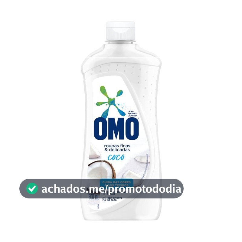OMO Roupas Finas E Delicadas - Sabão Líquido Coco 900Ml
