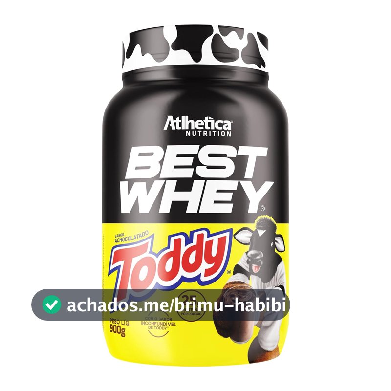 Atlhetica Nutrition Best Whey Achocolatado Toddy Athletica Nutrition 900G.