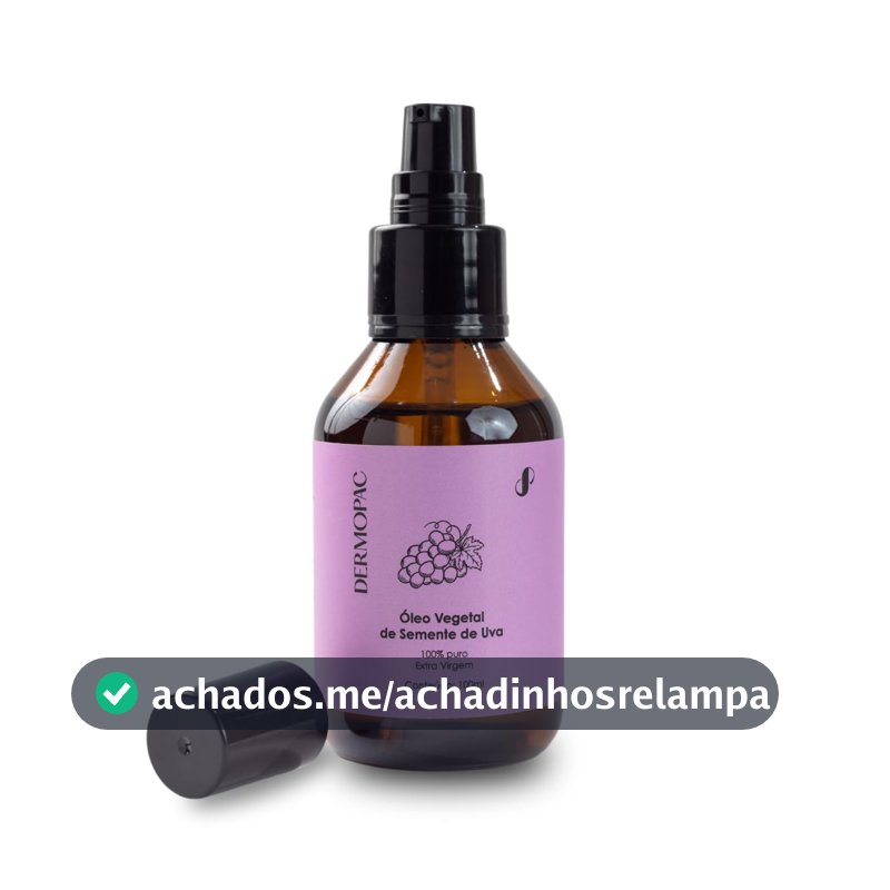 Dermopac Óleo Vegetal de Semente de Uva 100% Puro, 100ml