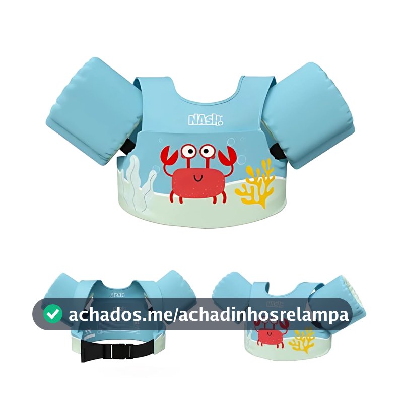 Nash Boia Infantil com Colete Salva Vidas