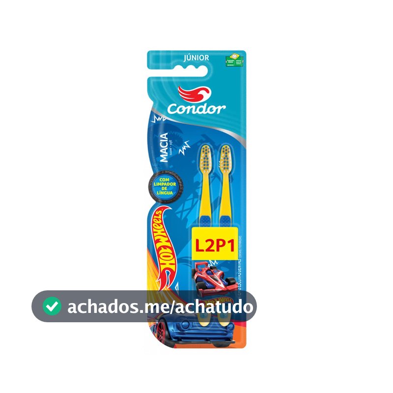 Escova Dental Infantil Condor, Hotwheels