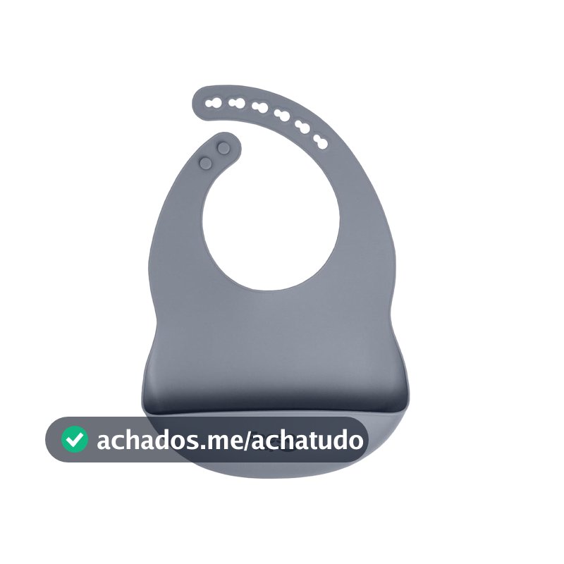 Freso Baby Babador Silicone Alimentação Bebê Introdução Alimentar Blw Impermeável Fecho Ajustável Com Bolso Pega Migalhas Livre De Bpa Cor Cinza