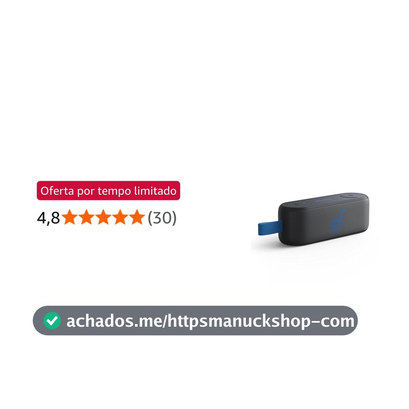 Anker soundcore Select 3 Caixa de Som Bluetooth Portátil, 20h, Ipx7, 16W