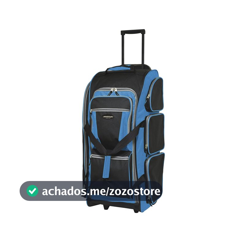 Travelers Club Xpedition Bolsa esportiva com rodinhas verticais de 76 cm, Azul, 30" Suitcase, Xpedition Bolsa esportiva vertical de 76 cm com vários bolsos