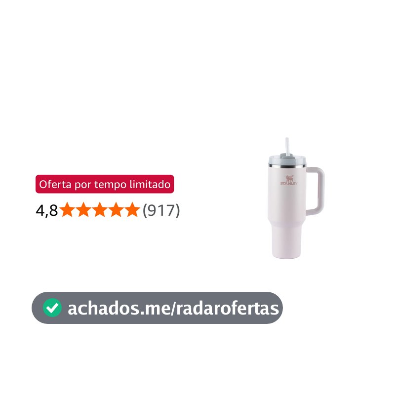 Stanley - Copo Quencher H2.0 FlowState 887ml - Copo de aço inoxidável com tampa, isolamento a vácuo, para água, chá gelado, café, smoothies e muito mais, Rose Quartz