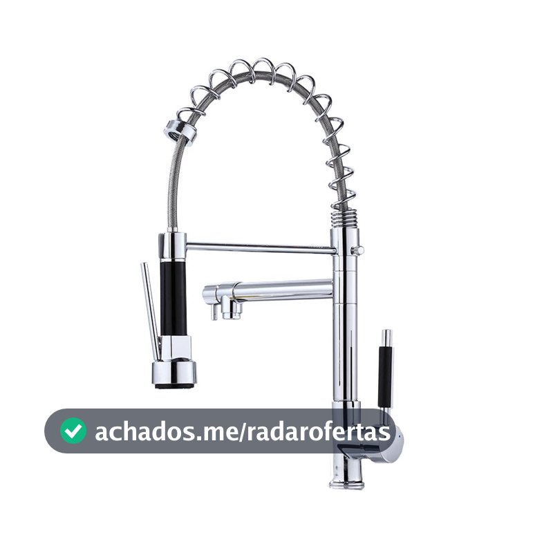 Torneira Gourmet 50cm com Misturador Monocomando Cromada de Bancada Belcca TGM50C-BZ