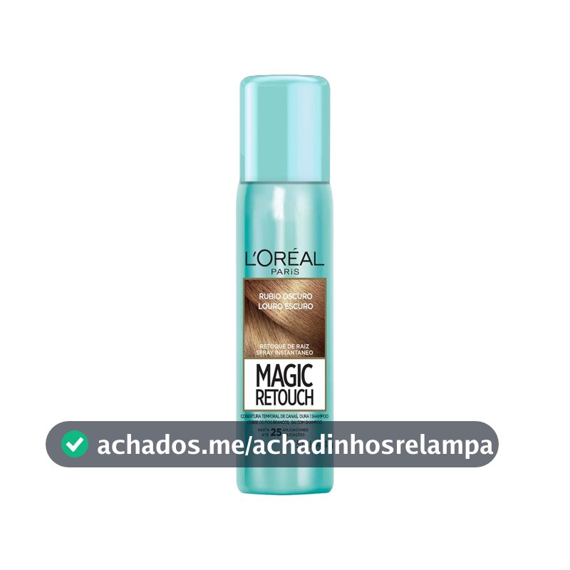 Spray Retoque de Raiz Instantâneo Magic Retouch, L'Oréal Paris, Louro Escuro