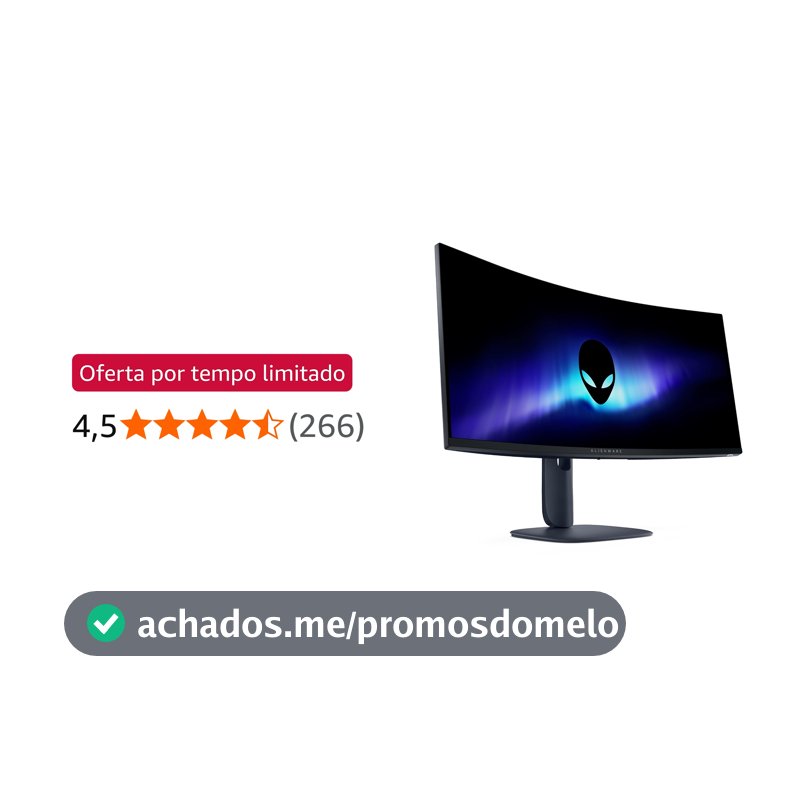 Monitor Gamer Curvo Alienware 34", Wqhd (3440 x 1440), 180 Hz, Aw3425dwm