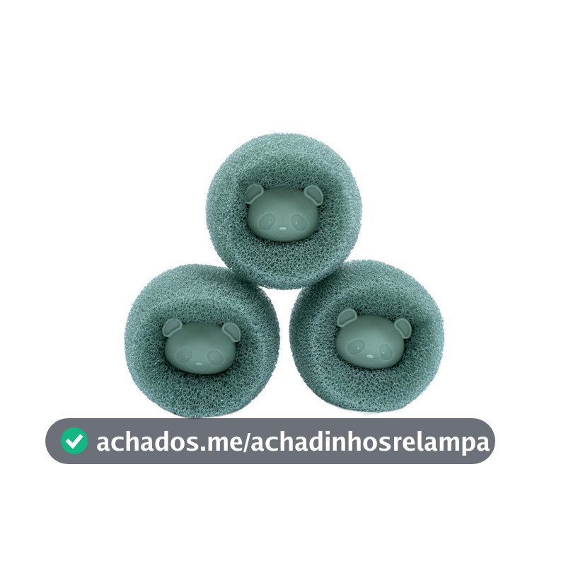 KIT DE 3 ESPONJAS TIRA PELOS PARA MÁQUINA DE LAVAR