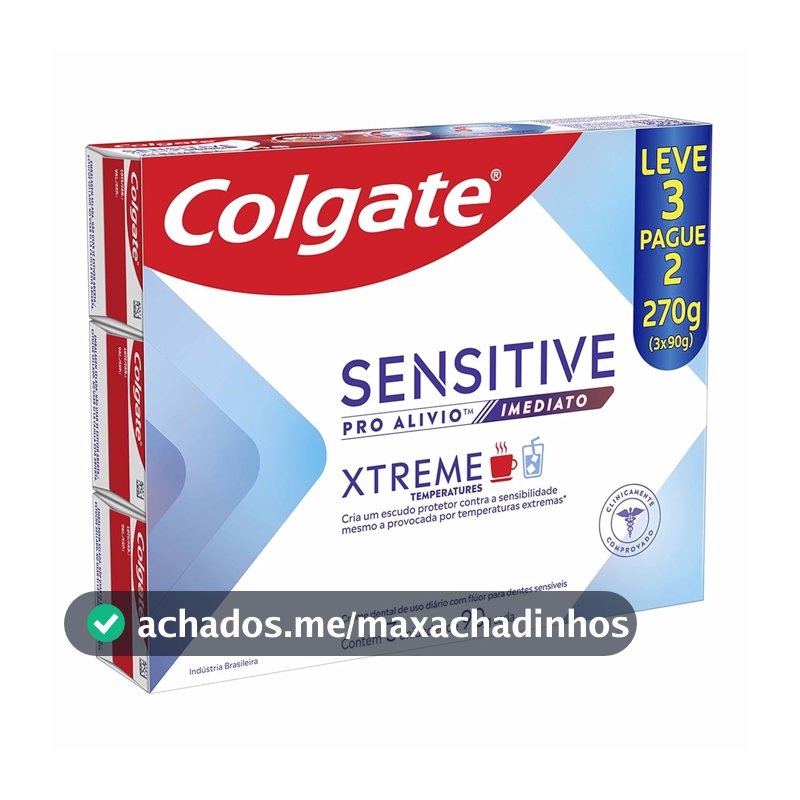 Colgate Sensitive Pro Alívio Imediato Xtreme Creme Dental, 3x90g