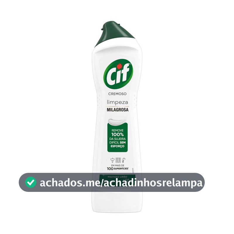 CIF Cremoso Limpreza Milagrosa Limão para casa 450ml