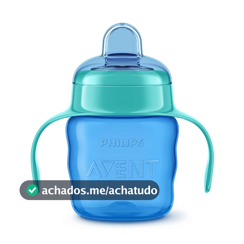 Copo De Transição Philips Avent 200ml 6m+ Azul com Alças