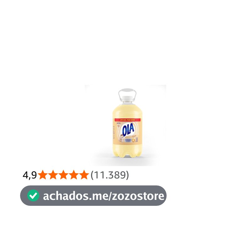 Ola Bebê Sabão Líquido para Roupas Finas e Delicadas, 3,8L