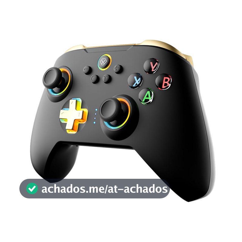 Controle sem Fio para Nintendo Switch PC Hall Effect Bluetooth N10 Preto