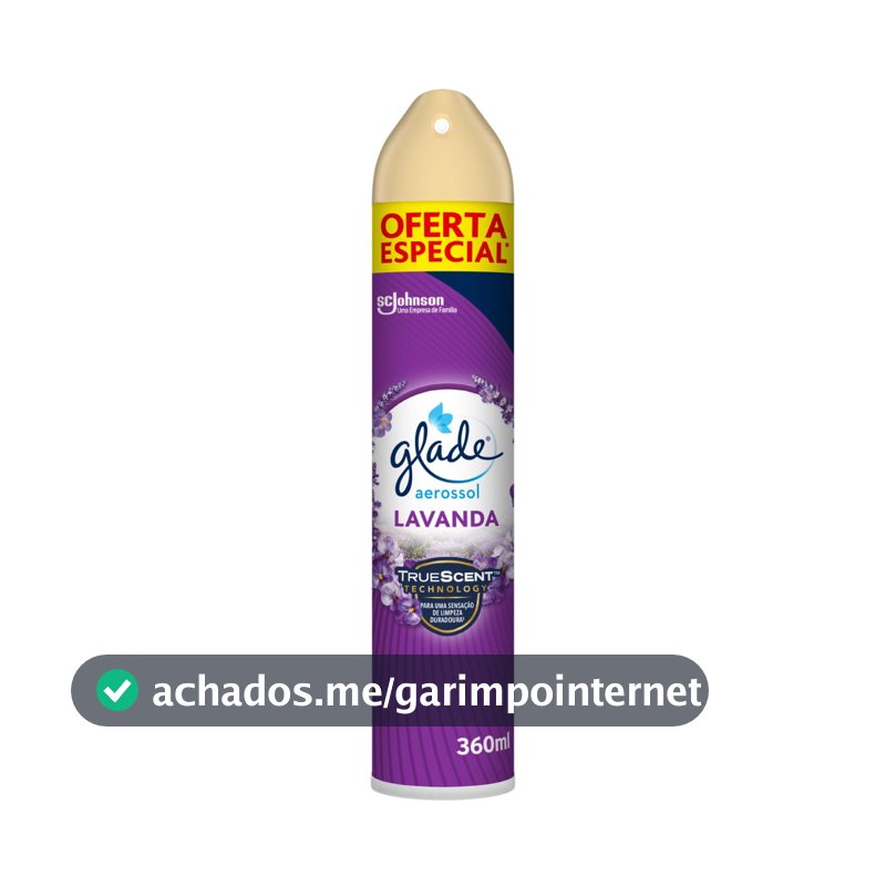 Glade Aromatizador de Ambiente, Lavanda, Aerosol 360ml